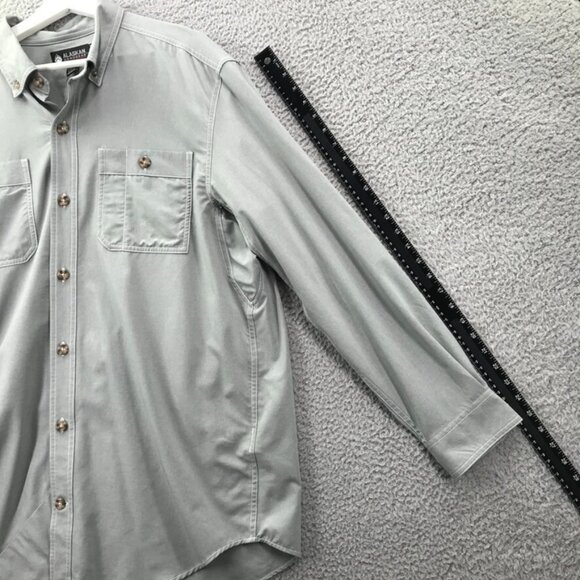 ALASKAN HARDGEAR Duluth Mens Size LARGE Gray Bush Pilot Long Sleeve Shirt - Picture 13 of 16